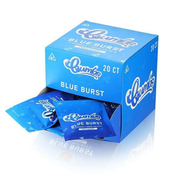 Crumbs by Flying Monkey D10 Gummies | 5 Pack | 20 Count Display | Blue Burst