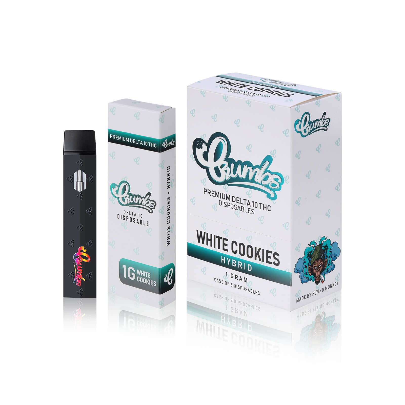Crumbs by Flying Monkey D10 Disposable | 940mg | 1 Gram | White Cookies