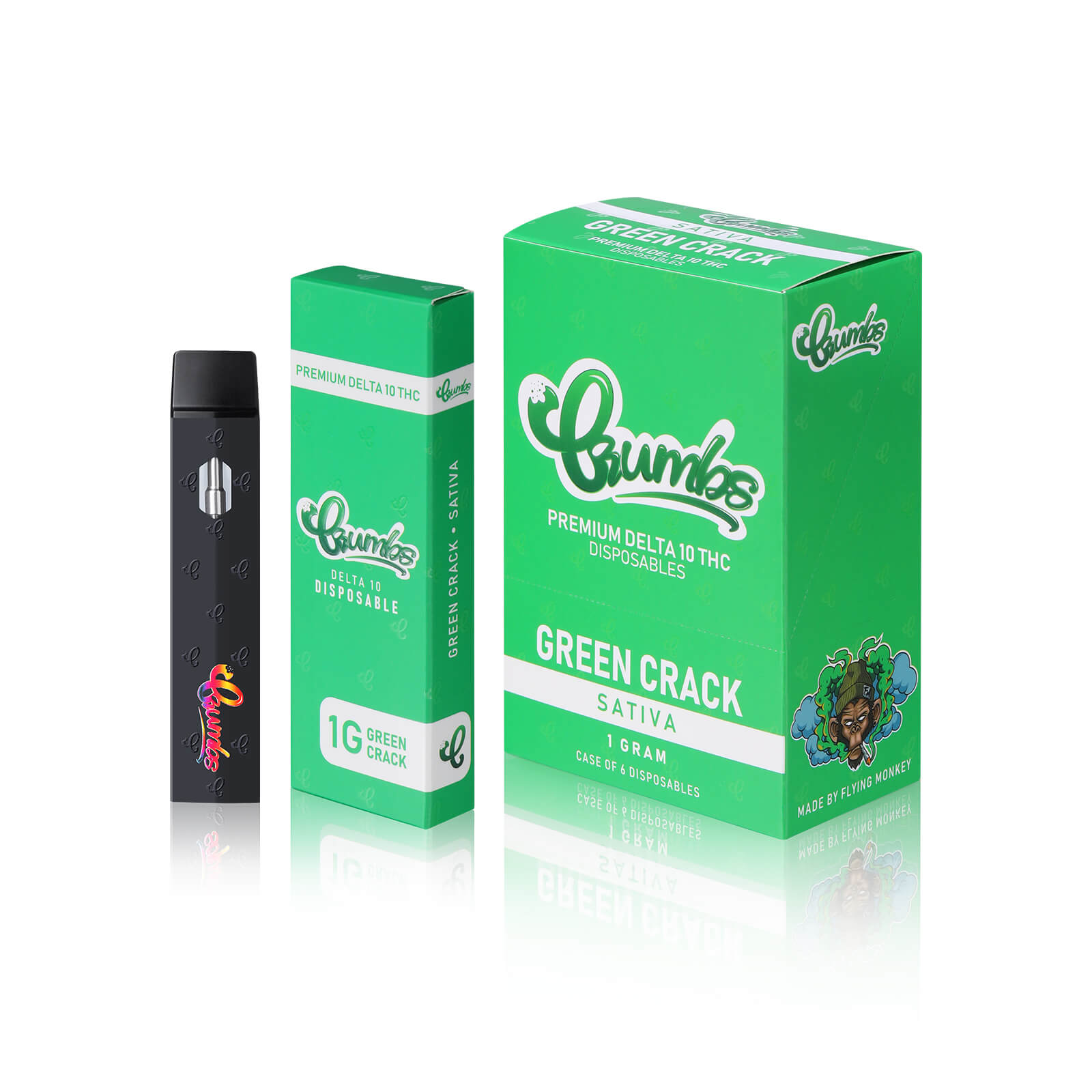 Crumbs by Flying Monkey D10 Disposable | 940mg | 1 Gram | Green Crack